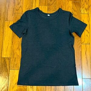 Lululemon Dark Gray, Love, Straight Hem Crewneck T-Shirt Size 8 New Without Tags